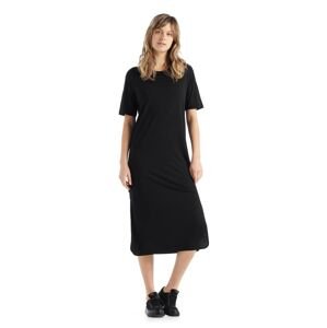 dámské merino šaty ICEBREAKER Wmns Granary Tee Dress, Black velikost: M
