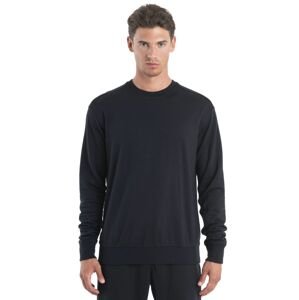 Pánský merino svetr ICEBREAKER Mens Merino Shifter II LS Sweatshirt, Black velikost: L