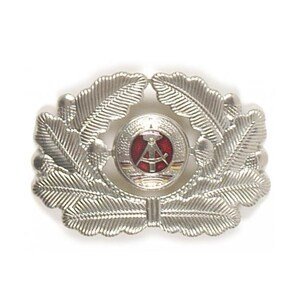 Armáda NVA/DDR Odznak NVA čepicový důstojnický VM STŘÍBRNÝ Barva: STŘÍBRNÁ