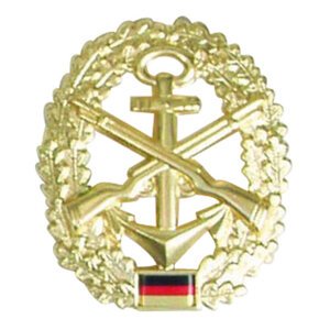 Bundeswehr Odznak BW na baret zlatý Marine-Sicherungstruppe