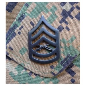 Armáda U.S. Odznak hodnostní USMC - GySgt. - ČERNÝ pár Barva: Černá